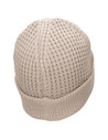 Gorro beanie de algodón beige para mujer, estilo cómodo, recomendado para paseos urbanos.